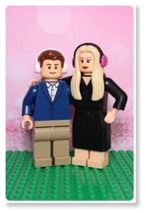 Pronájem AI fotokoutku na večírek - lego postavičky