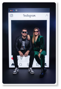 AI fotobudka na večírek na svatbu - Instagram