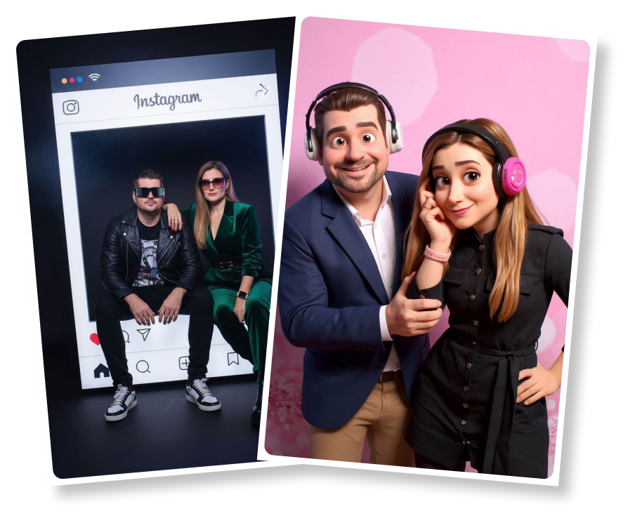 Ai fotokoutek - instagram, pixar cartoon